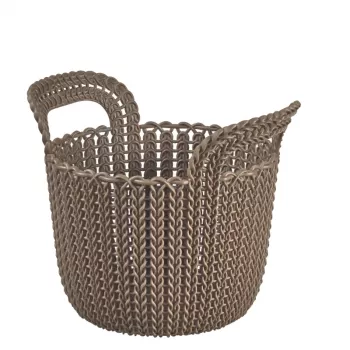 CURVER košara Knit XS okrogla 3L 23x19x19 cm rjava