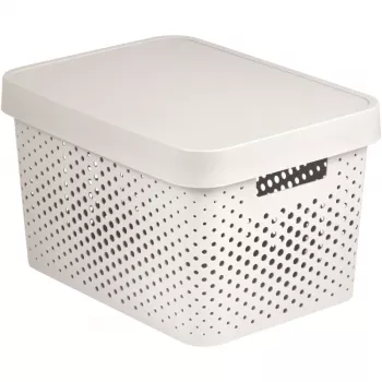 CURVER Recycled Infinity 17L škatla za shranjevanje bela 36x27x22cm