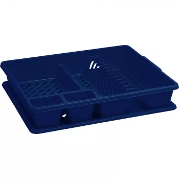 Curver stojalo za odcejanje posode 45x38x8.8cm temno modro