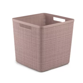 CURVER košara Jute kvadratna 17L 28x28x27cm roza