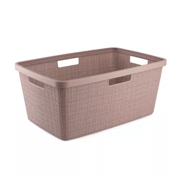 CURVER košara za perilo Jute 46L 59x39x26cm roza