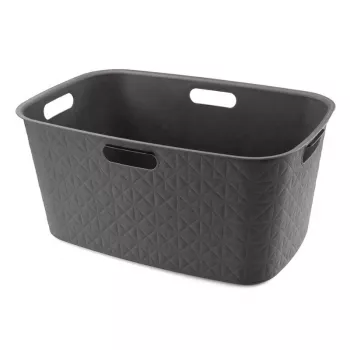 CURVER Softex 45L košara za perilo 57x37x27cm temno siva
