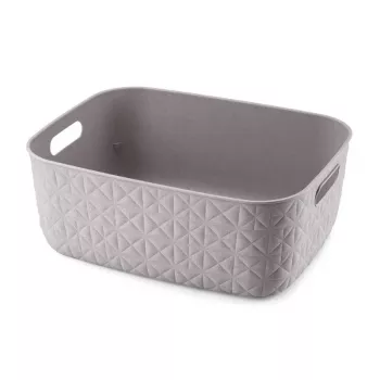 CURVER Softex M košara za shranjevanje 12,5L sivo-rjava 37,9x29,2x14,3cm