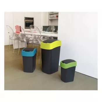 CURVER Flip Bin 25L smetnjak črno-rumen