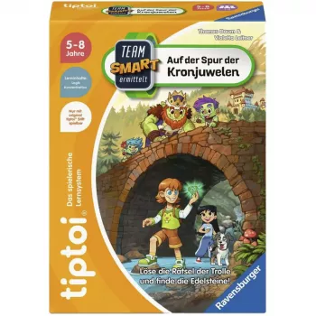 Ravensburger tiptoi Team SMART preiskuje: Na sledi kronskih draguljev – interaktivna detektivska družabna igra za otroke od 6 do 10 let, 1–4 igralci, nemški jezik, potreben tiptoi pisalo
