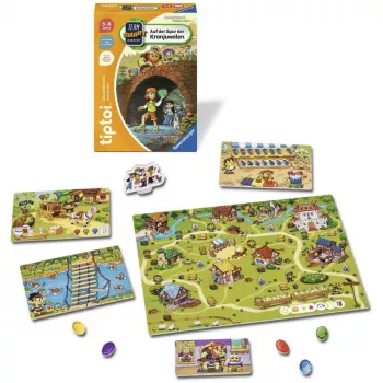 Ravensburger tiptoi Team SMART preiskuje: Na sledi kronskih draguljev – interaktivna detektivska družabna igra za otroke od 6 do 10 let, 1–4 igralci, nemški jezik, potreben tiptoi pisalo