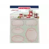 LEIFHEIT set nalepk za dekoracijo kozarcev, pastel