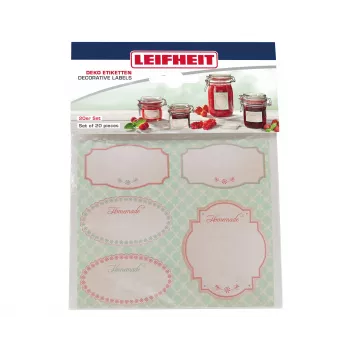 LEIFHEIT set nalepk za dekoracijo kozarcev, pastel