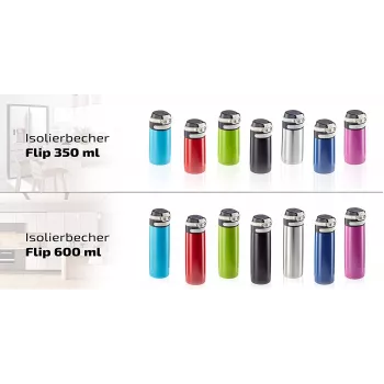 LEIFHEIT Thermo Mug Flip 350 ml srebrna