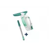 LEIFHEIT sesalnik za okna Dry&Clean s 43 cm ročajem Click System, električni sesalnik za okna, belo/turkizno