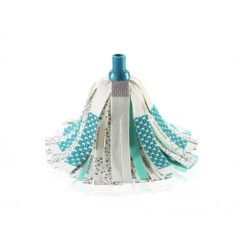 LEIFHEIT 3in1 Power Mop s tehnologijo Clean Twist Spin, teleskopski ročaj, 20L vedro, mikrovlaknasta glava, turkizno/bel