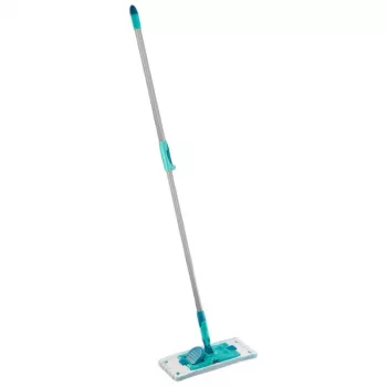 LEIFHEIT PowerClean M talna krtača s teleskopskim ročajem, 33 cm, zelena/siva