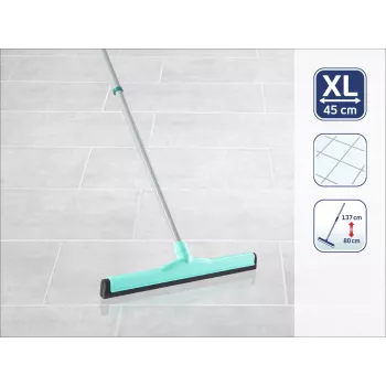 LEIFHEIT Classic Aqua Collect brisalo za tla s teleskopskim ročajem, 45 cm, zeleno-belo