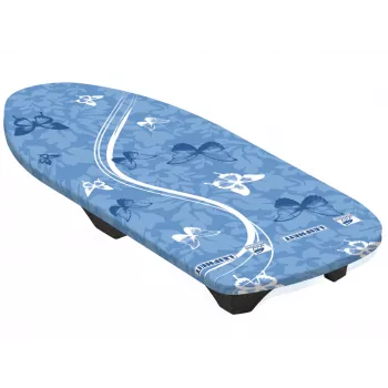 LEIFHEIT Air Board Table Compact likalna deska 70x30cm, Thermo-Reflect, ultra lahka EPP, zložljiva, bela/modra