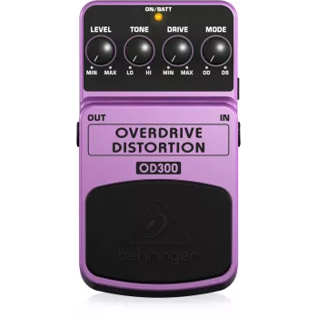 Behringer OD300 overdrive/distortion efekt pedalka vijolična, črna