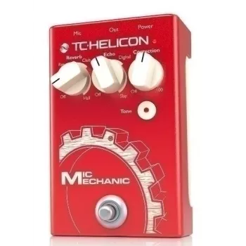 TC Helicon Mic Mechanic 2 vokalna efekt pedalka z reverbom, echom, korekcijo višine in Adaptive Tone