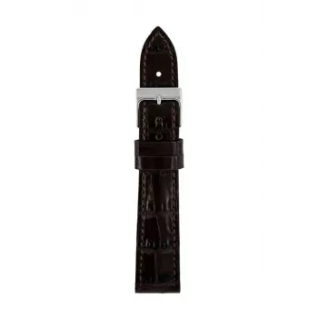 Zeppelin usnjen jermen za uro, temno rjava, 18 mm