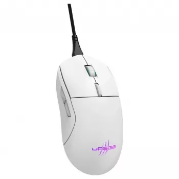 Hama uRage Reaper 250 igralna miška, žična, optična, 6200 DPI, 6 tipk, RGB, bela