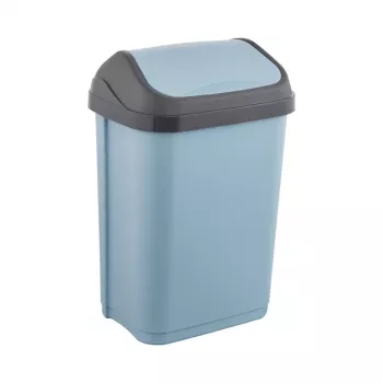KEEEPER koš za smeti z vrtljivim pokrovom 25L Swantje 33,5x25,5x53,5cm moder