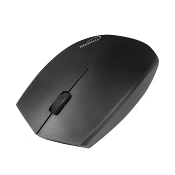 TYPHOON TI021 dvonačinovna brezžična optična miška, Bluetooth 4.2 & 2,4 GHz, črna