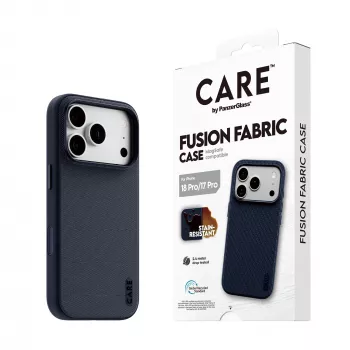 CARE by PanzerGlass Fusion Fabric ovitek moder z MagSafe za iPhone 17 Pro