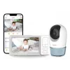 Chillax DM568 Wi-Fi in FHSS video varuška z 5 inch zaslonom, vrtljivo-nagibno kamero, nočnim vidom, dvosmernim pogovorom, temperaturnim senzorjem, uspavankami in aplikacijo Hubble