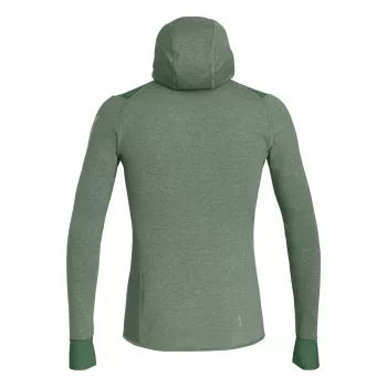 Salewa Puez 2 Dry dolga majica s kapuco in zadrgo Dark Olive Melange moški XL