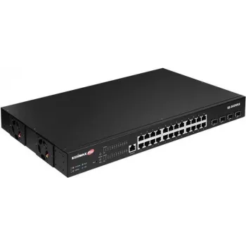 Edimax Pro GS-5424PLX 24-portno gigabitno stikalo PoE+ s 4x 10G SFP+ uplink, 400W proračun, L2+ upravljanje, rackmount