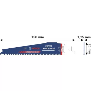 Bosch EXPERT Multi Material list za sabljasto žago 2608902332 S959XHM, Carbide, 150 mm, 6 TPI