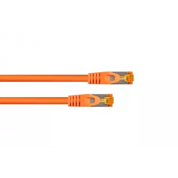 Kabelmeister RJ45 patch kabel Cat.7 S/FTP 10m oranžen brez halogenov TPE
