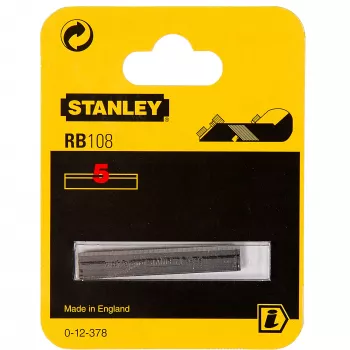 STANLEY nadomestna rezila za skobeljnik za RB10 in RB5, ravno rezilo, paket 10, jeklo SK5, širina 44 mm