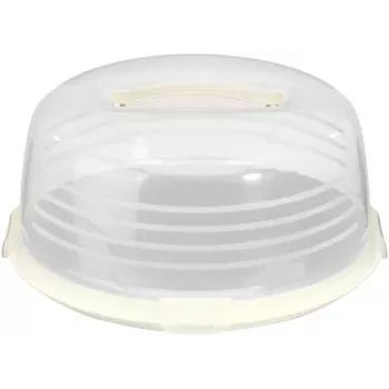 CURVER okrogla škatla za prenos torte Ø34,7x15,6 cm krem