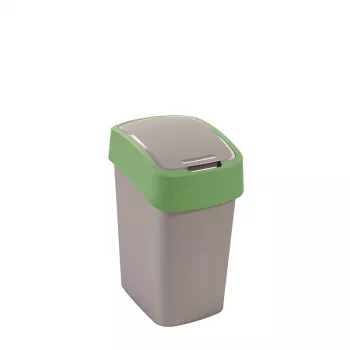 Curver Flip Bin posoda za odpadke 25L, srebrna/zelena
