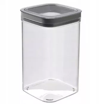 CURVER Dry Cube kvadratna posoda za shranjevanje živil 2,3L prozorna/siva