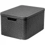CURVER Style L škatla za shranjevanje s pokrovom, 43,6 x 32,6 x 23 cm, 23L, temno siva