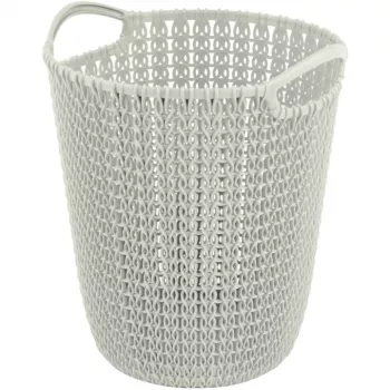 CURVER koš za papir Knit 7L bel 23x24x27cm
