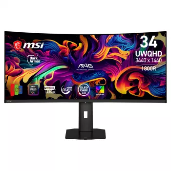 MSI 34 inch QD-OLED UWQHD 280Hz ukrivljeni igralni monitor (9S6-3DE39T-003)