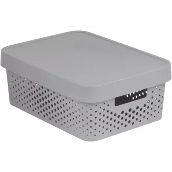 CURVER Recycled Infinity 11L škatla za shranjevanje 36x27x14 cm siva