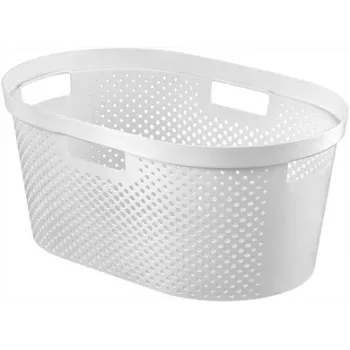 CURVER Infinity Recycled košara za perilo 40L 59x39x27cm bela