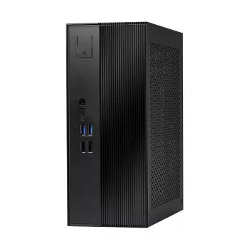 ASRock DeskSlim B760 mini PC barebone - Intel B760, LGA1700, DDR4 SO-DIMM, 2x M.2 PCIe Gen4, HDMI 2.1, DP 1.4, VGA, USB-C, Gigabit-LAN, 1,92L, črn