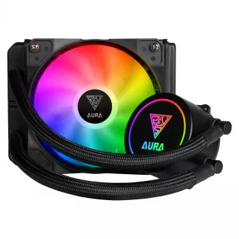 GAMDIAS Aura GL120 120mm ARGB AIO tekočinski hladilnik CPU 16321-01600-30000-G