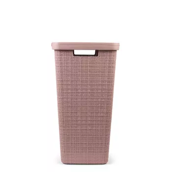 CURVER košara za perilo Jute 58L roza 43x34x60cm