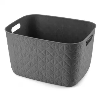 CURVER Softex L 19L košara za shranjevanje, temno siva, 37,9 x 29,2 x 22,1 cm