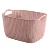 Curver Knit L pravokotna košara za shranjevanje 19L 40x30x23 cm, roza