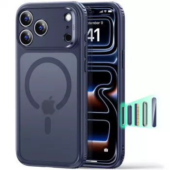 ESR Classic Hybrid ovitek MagSafe za iPhone 17 Pro Max / 18 Pro Max – Frosted Blue