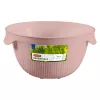 Curver Kitchen Essentials zložljivo silikonsko cedilo roza