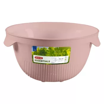 Curver Kitchen Essentials zložljivo silikonsko cedilo roza