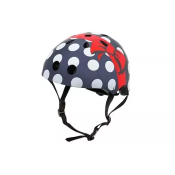 Hornit Polka Dot otroška kolesarska čelada 48-53cm z LED lučko
