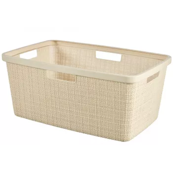 CURVER košara za perilo Jute 46L 59x39x26cm krem