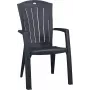 KETER Santorini zložljiv aluminijast vrtni stol, siv, Textilene, UV odporen, vremensko odporen, 110 kg